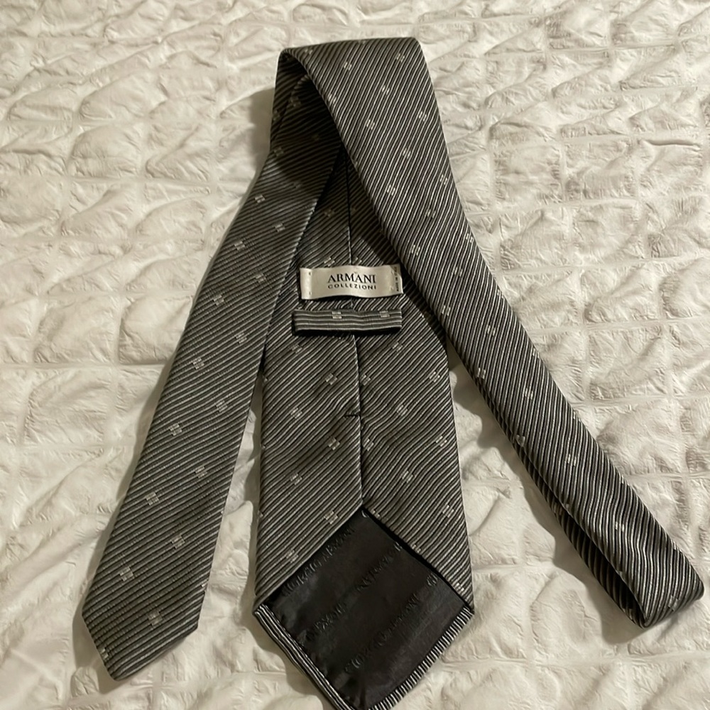 Giorgio Armani grey tie